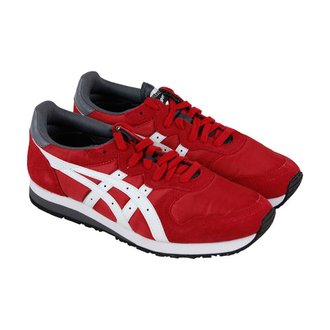 Onitsuka Tiger Oc Runner D549L-2301 Mens Red Suede Casual Low Top Sneakers Shoes