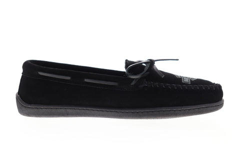 Harley-Davidson Lillie D83926 Womens Black Suede Lace Up Moccasin Flats Shoes