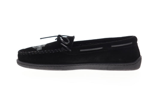 Harley-Davidson Lillie D83926 Womens Black Suede Lace Up Moccasin Flats Shoes