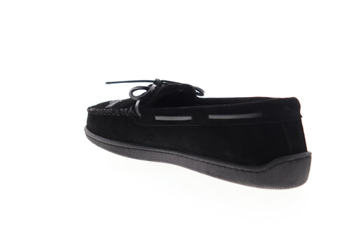 Harley-Davidson Lillie D83926 Womens Black Suede Lace Up Moccasin Flats Shoes