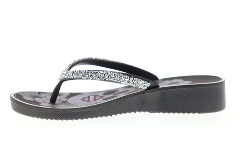 Harley-Davidson Anders D84411 Womens Black Sandals Slip On Flip-Flops Shoes