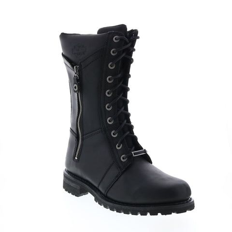 Harley-Davidson Harnett D84472 Womens Black Leather Motorcycle Boots