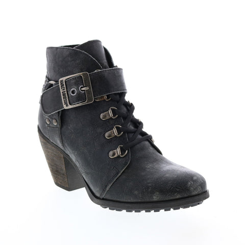 Harley-Davidson Ashland D84491 Womens Gray Leather Ankle & Booties Boots