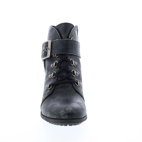 Harley-Davidson Ashland D84491 Womens Gray Leather Ankle & Booties Boots