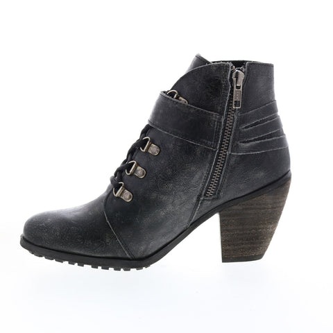 Harley-Davidson Ashland D84491 Womens Gray Leather Ankle & Booties Boots