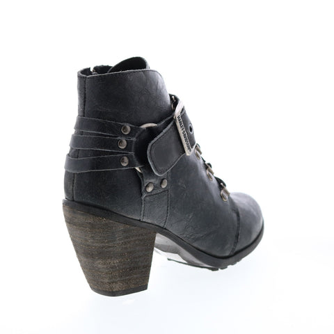 Harley-Davidson Ashland D84491 Womens Gray Leather Ankle & Booties Boots