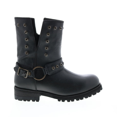 Harley-Davidson Kendrick D84492 Womens Black Leather Motorcycle Boots