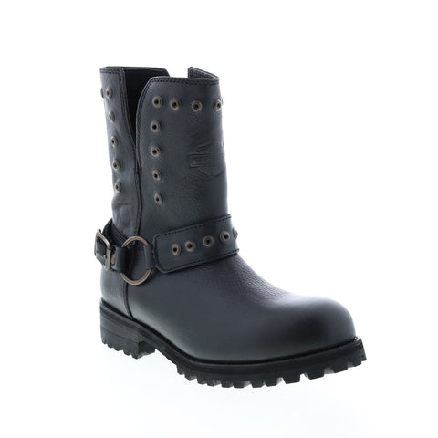 Harley-Davidson Kendrick D84492 Womens Black Leather Motorcycle Boots