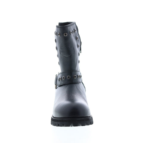 Harley-Davidson Kendrick D84492 Womens Black Leather Motorcycle Boots