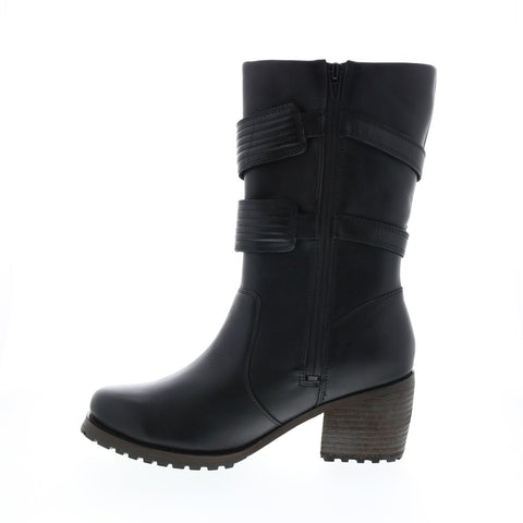 Harley-Davidson Hoyt D84553 Womens Black Leather Motorcycle Boots