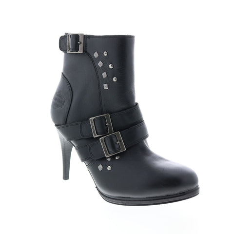 Harley-Davidson Covert D84554 Womens Black Leather Ankle & Booties Boots