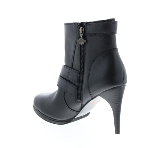 Harley-Davidson Covert D84554 Womens Black Leather Ankle & Booties Boots