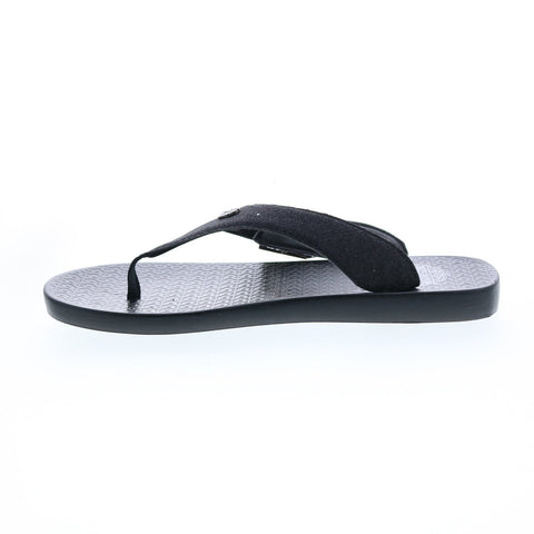 Harley-Davidson Telford D84568 Womens Black Leather Flip-Flops Sandals Shoes