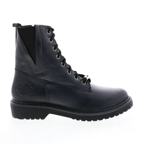 Harley-Davidson Anslee D84573 Womens Blue Leather Motorcycle Boots
