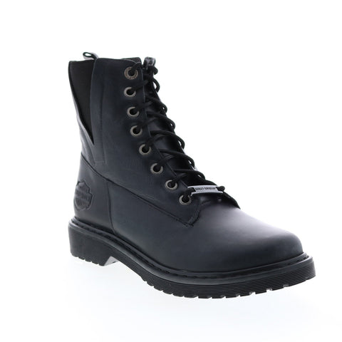 Harley-Davidson Anslee D84573 Womens Blue Leather Motorcycle Boots
