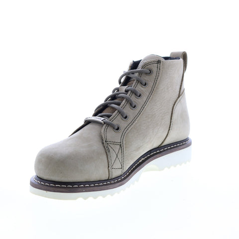 Harley-Davidson Glenora D84613 Womens Gray Leather Motorcycle Boots