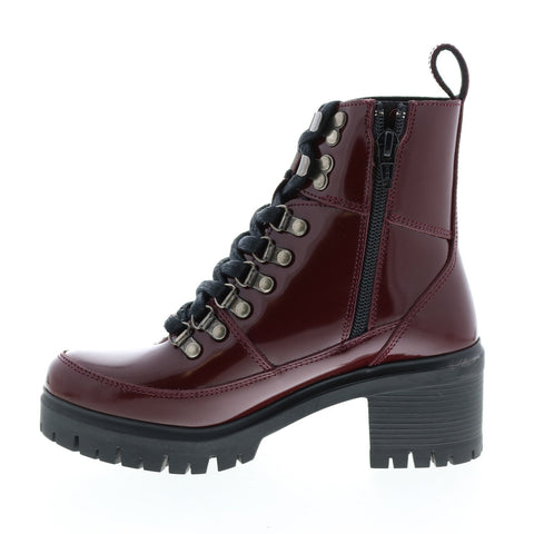 Harley-Davidson Kenwood D84618 Womens Red Leather Ankle & Booties Boots