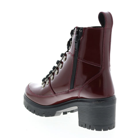Harley-Davidson Kenwood D84618 Womens Red Leather Ankle & Booties Boots