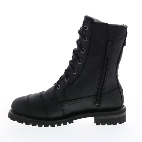 Harley-Davidson Bremerton D84646 Womens Black Leather Motorcycle Boots