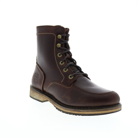 Harley-Davidson Henna 5" Lace D84681 Womens Brown Leather Motorcycle Boots