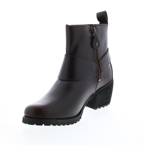 Harley-Davidson Lalanne Harness D84687 Womens Brown Leather Motorcycle Boots