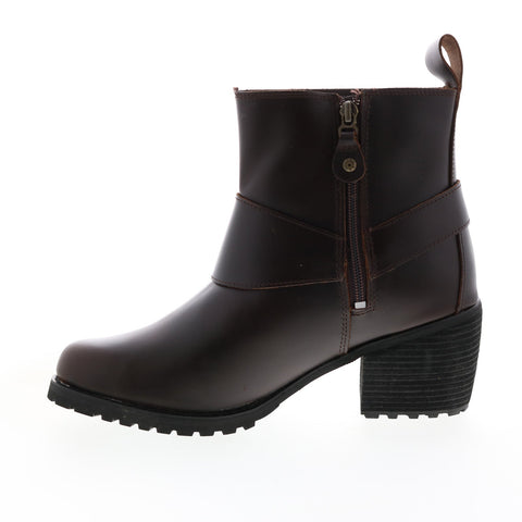 Harley-Davidson Lalanne Harness D84687 Womens Brown Leather Motorcycle Boots