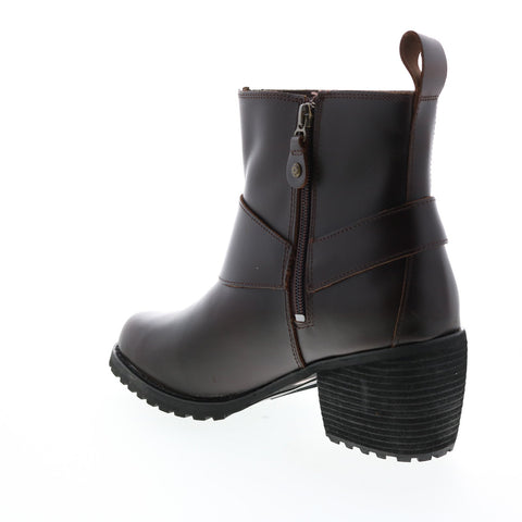 Harley-Davidson Lalanne Harness D84687 Womens Brown Leather Motorcycle Boots