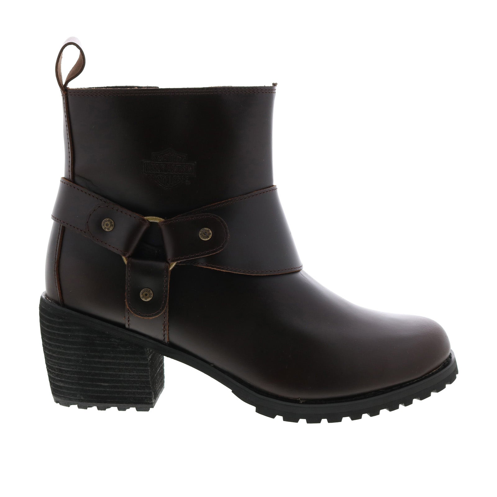 Women's Harness Boots | Brown Leather Harness Boots (M50039)