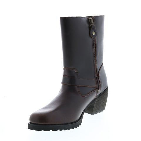Harley-Davidson Lalanne Engineer D84689 Womens Brown Leather Motorcycle Boots