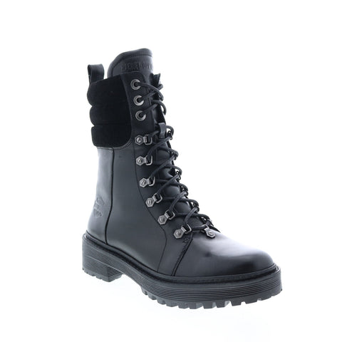 Harley-Davidson Dalwood D84694 Womens Black Leather Motorcycle Boots