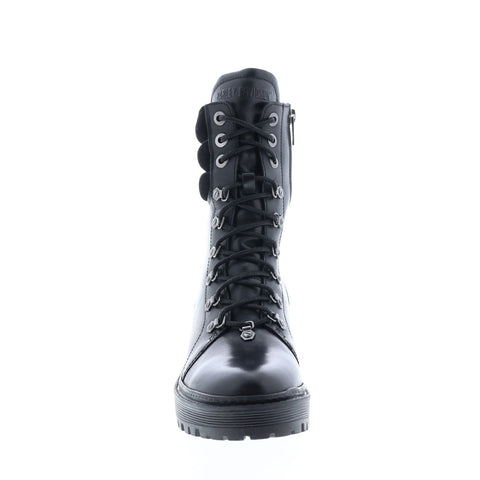 Harley-Davidson Dalwood D84694 Womens Black Leather Motorcycle Boots