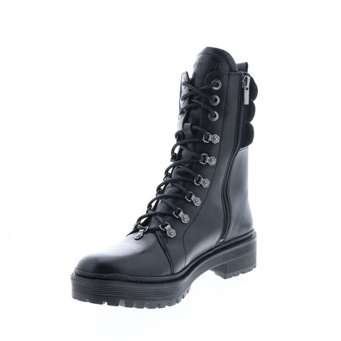 Harley-Davidson Dalwood D84694 Womens Black Leather Motorcycle Boots