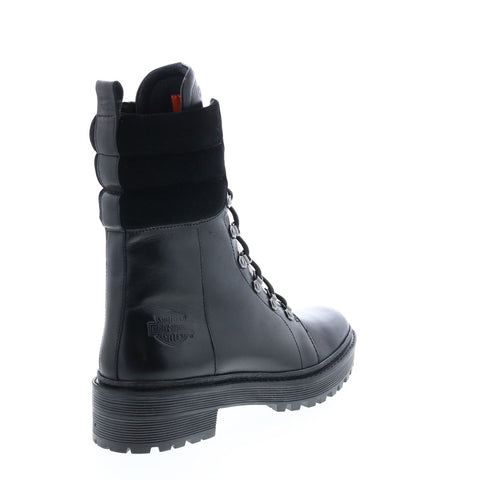Harley-Davidson Dalwood D84694 Womens Black Leather Motorcycle Boots