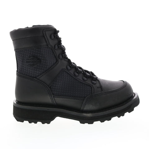 Harley-Davidson Hamlyn 7" Lace D84710 Womens Black Leather Motorcycle Boots