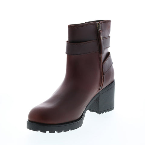 Harley-Davidson Lalanne DBL Strap D84712 Womens Brown Leather Motorcycle Boots