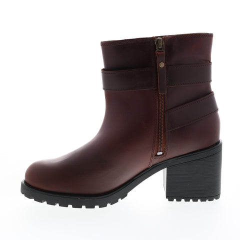 Harley-Davidson Lalanne DBL Strap D84712 Womens Brown Leather Motorcycle Boots