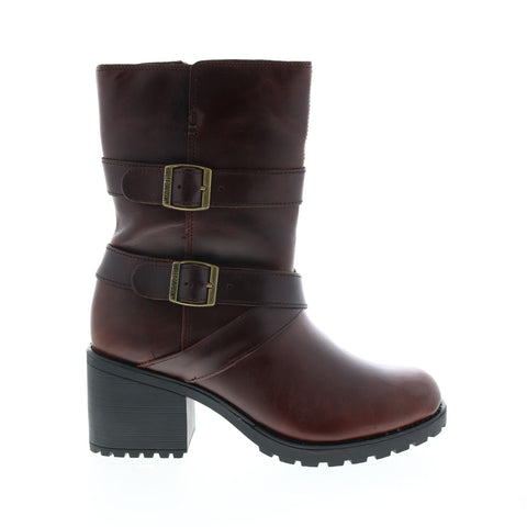Harley-Davidson Lalanne Triple Strap D84714 Womens Brown Motorcycle Boots