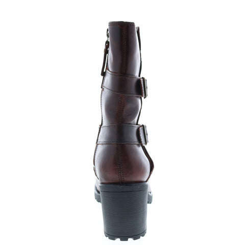 Harley-Davidson Lalanne Triple Strap D84714 Womens Brown Motorcycle Boots
