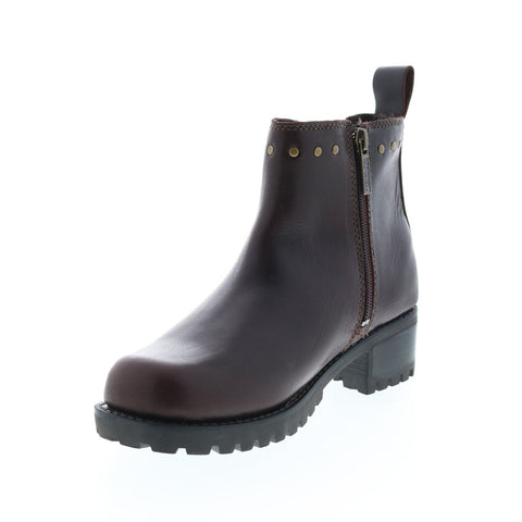Harley-Davidson Ashby Pull On D84718 Womens Brown Leather Motorcycle Boots