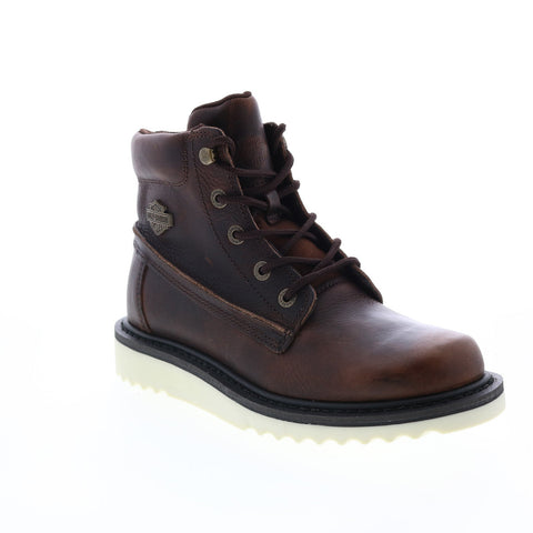 Harley-Davidson Marconi 5" Seam D84726 Womens Brown Leather Motorcycle Boots