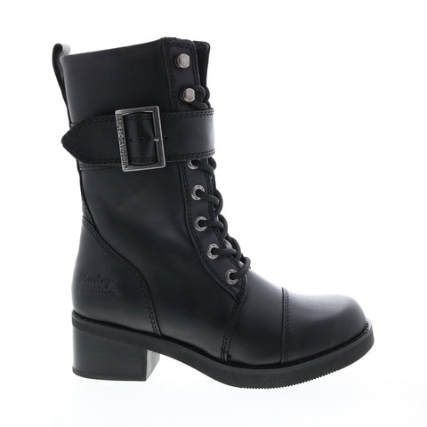 Harley-Davidson Jammie D85259 Womens Black Leather Motorcycle Boots