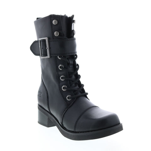 Harley-Davidson Jammie D85259 Womens Black Leather Motorcycle Boots