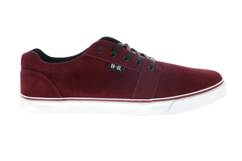 Harley-Davidson Tompkins D93627 Mens Burgundy Lifestyle Sneakers Shoes