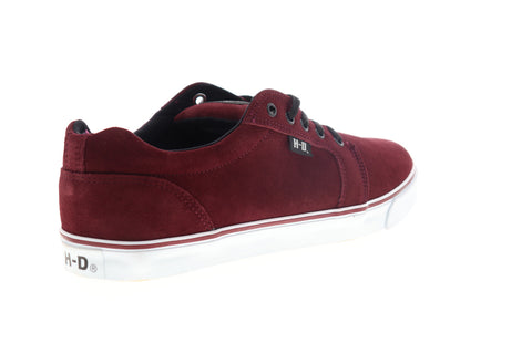 Harley-Davidson Tompkins D93627 Mens Burgundy Lifestyle Sneakers Shoes