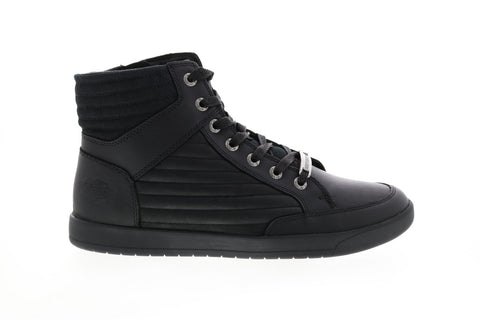 Harley-Davidson Bridges D93629 Mens Black Leather Lifestyle Sneakers Shoes