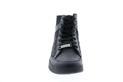 Harley-Davidson Bridges D93629 Mens Black Leather Lifestyle Sneakers Shoes