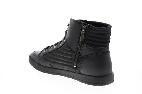 Harley-Davidson Bridges D93629 Mens Black Leather Lifestyle Sneakers Shoes