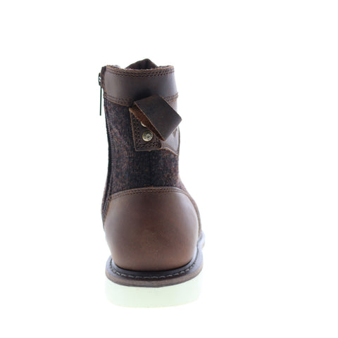 Harley-Davidson Bryant D93632 Mens Brown Leather Zipper Motorcycle Boots