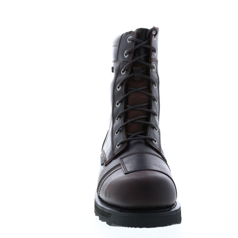 Harley-Davidson Edgerton D93640 Mens Brown Leather Motorcycle Boots