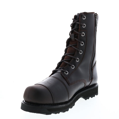 Harley-Davidson Edgerton D93640 Mens Brown Leather Motorcycle Boots